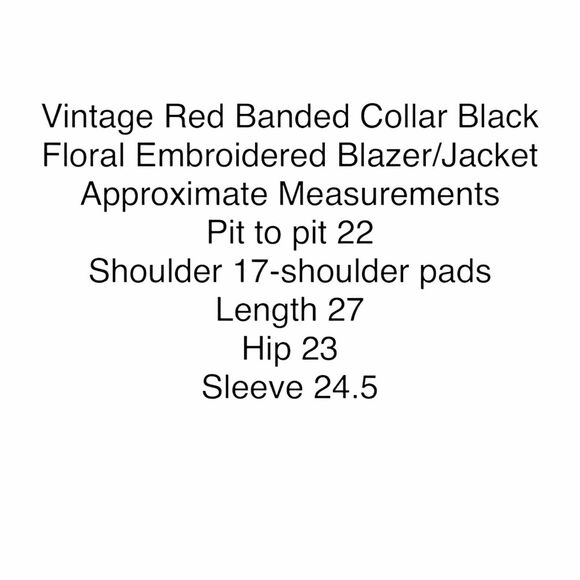 Blazer Jacket Vintage Nancy Bolen Womens Red Christmas Banded Collar Size 12 - Picture 6 of 12